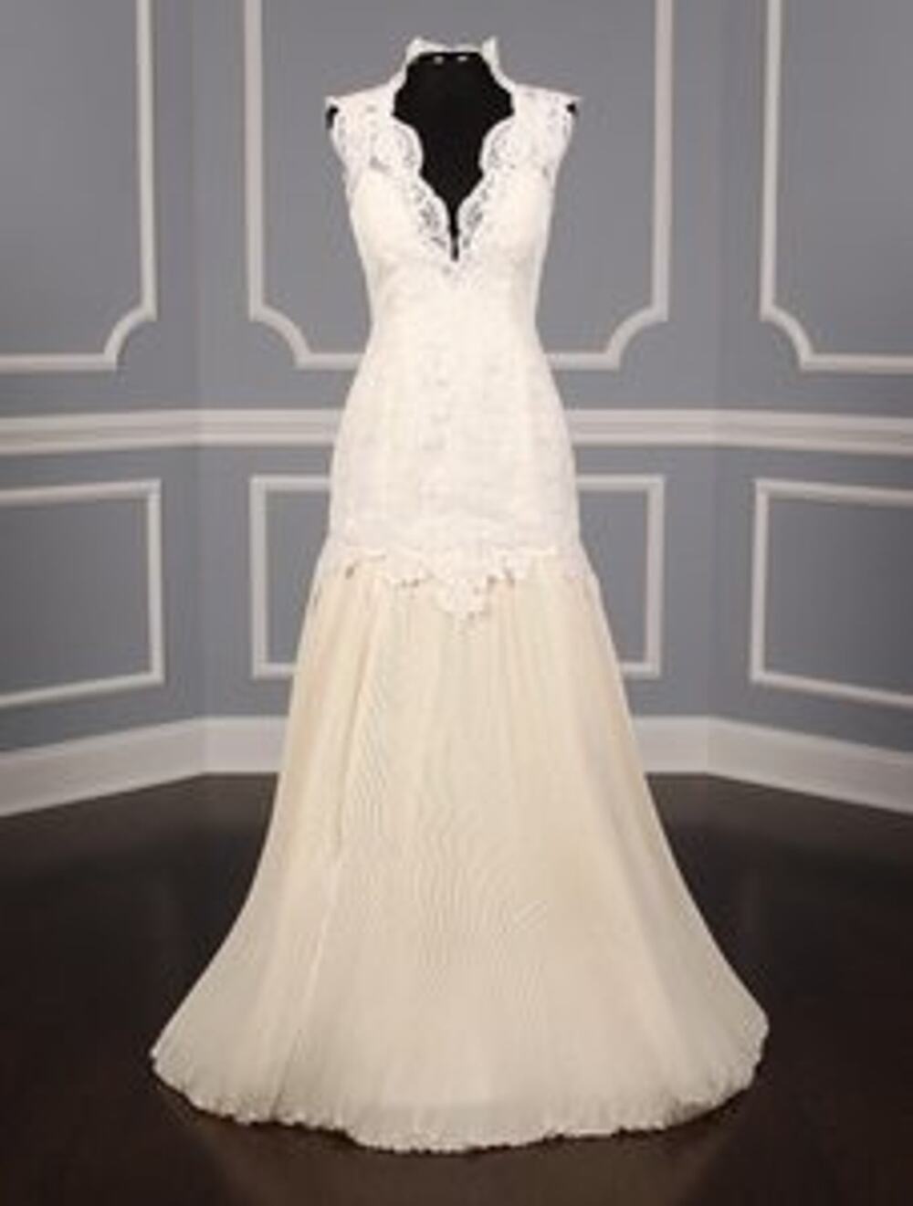 ST PUCCHI Mia Z300 Ivory Sleeveless Wedding Dress Ivory Lace Bridal Gown 4
